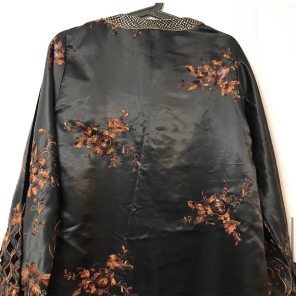 🆕 Black Kaftan NEW - Picture 8 of 8